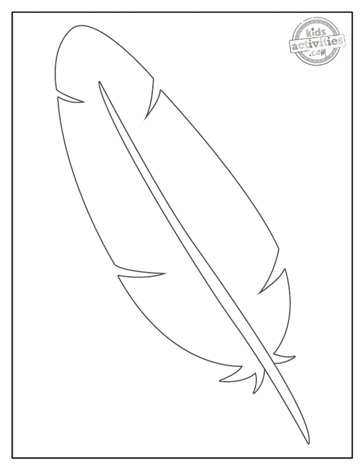 Make Thanksgiving Day Crafts With Turkey Feather Template Kids Activities Blog