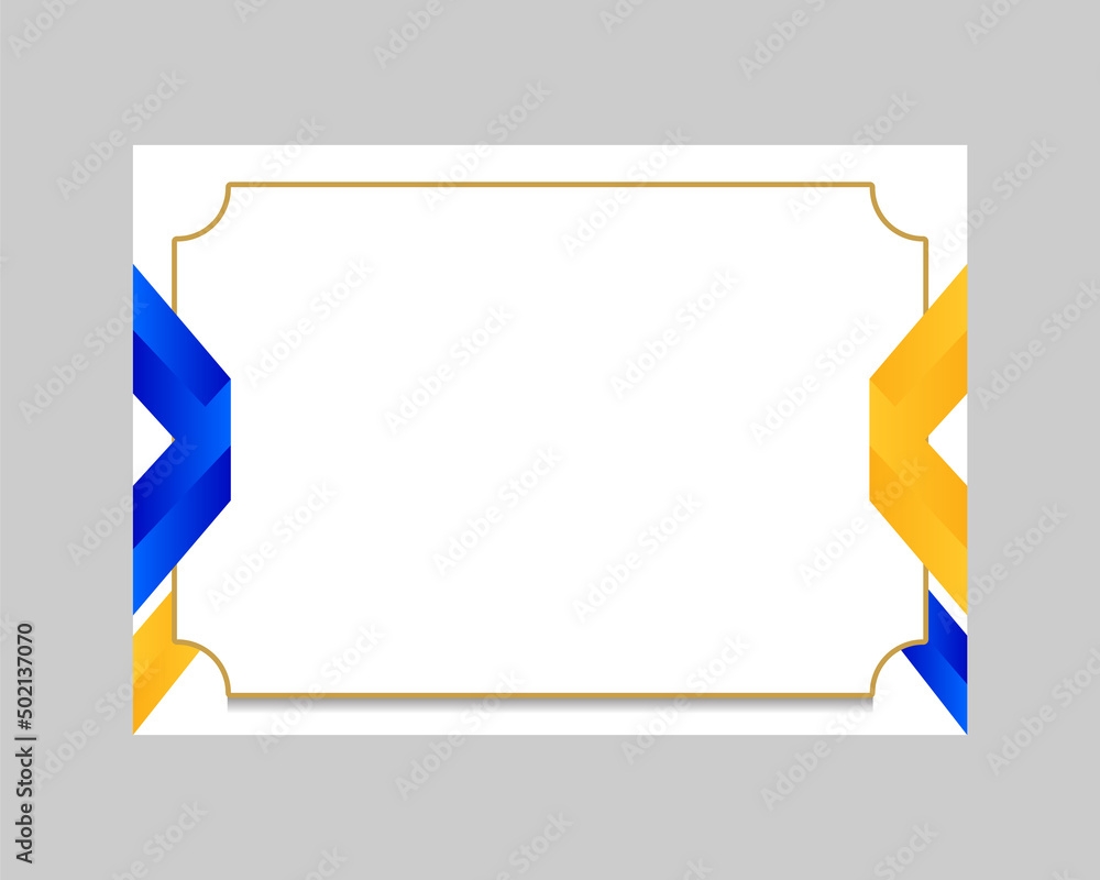 Modern Elegant Blank Certificate Template Design Background Stock Vector Adobe Stock