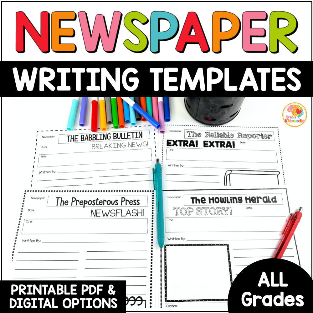 Newspaper Headline Blank Worksheets Printable