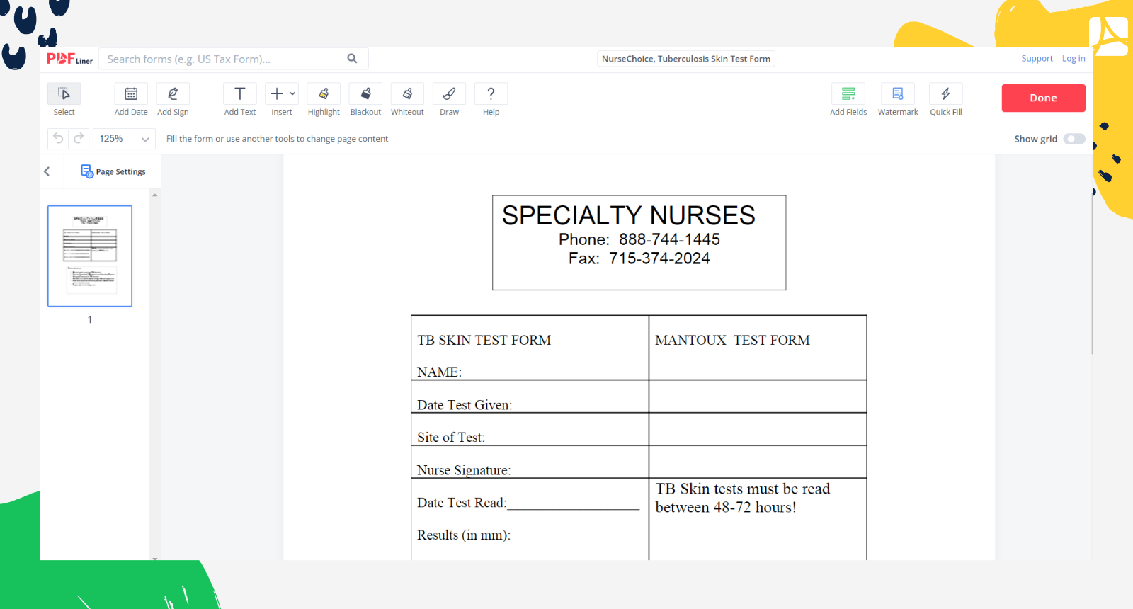 Printable Blank Ppd Form