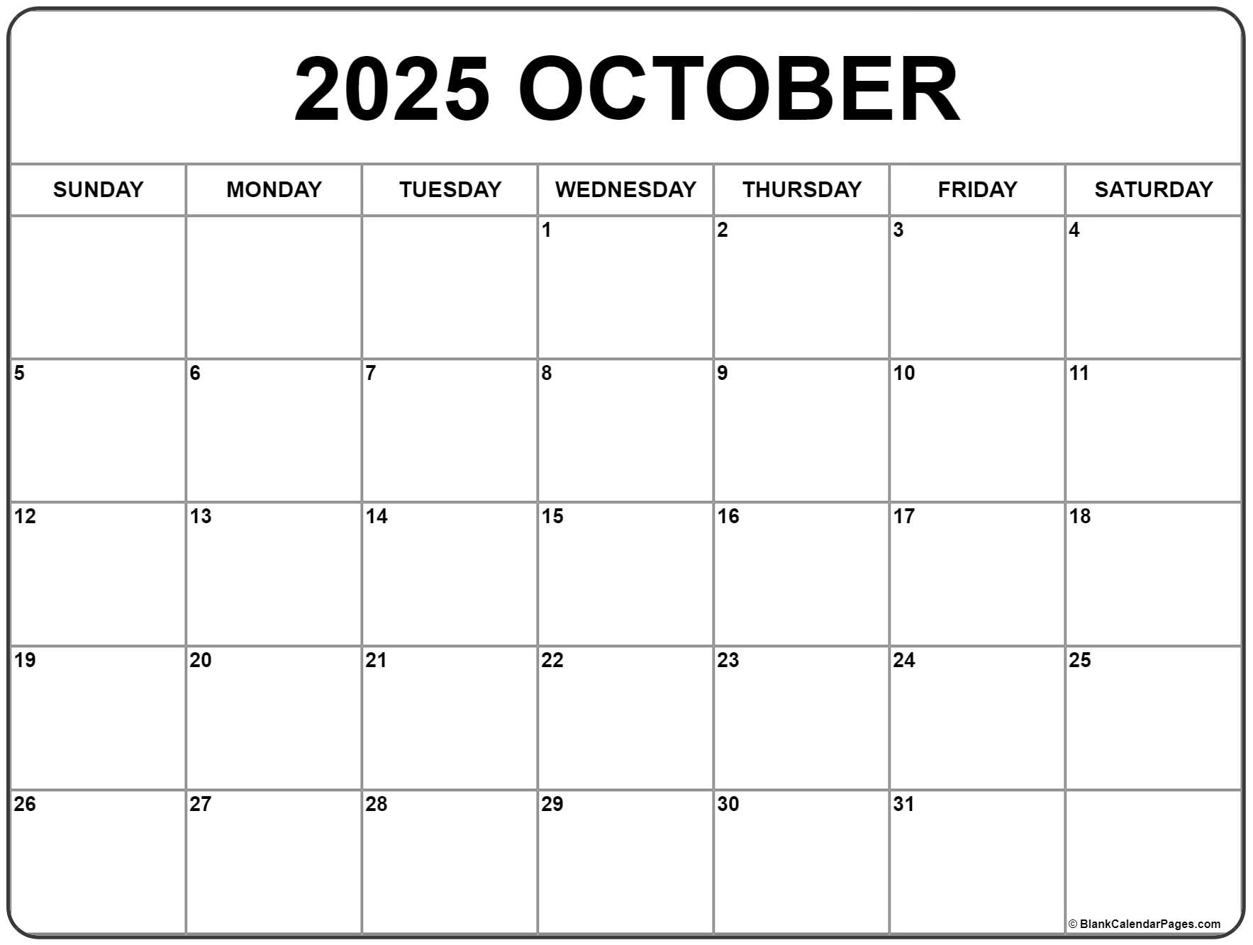October 2021 Calendar Free Printable Calendars