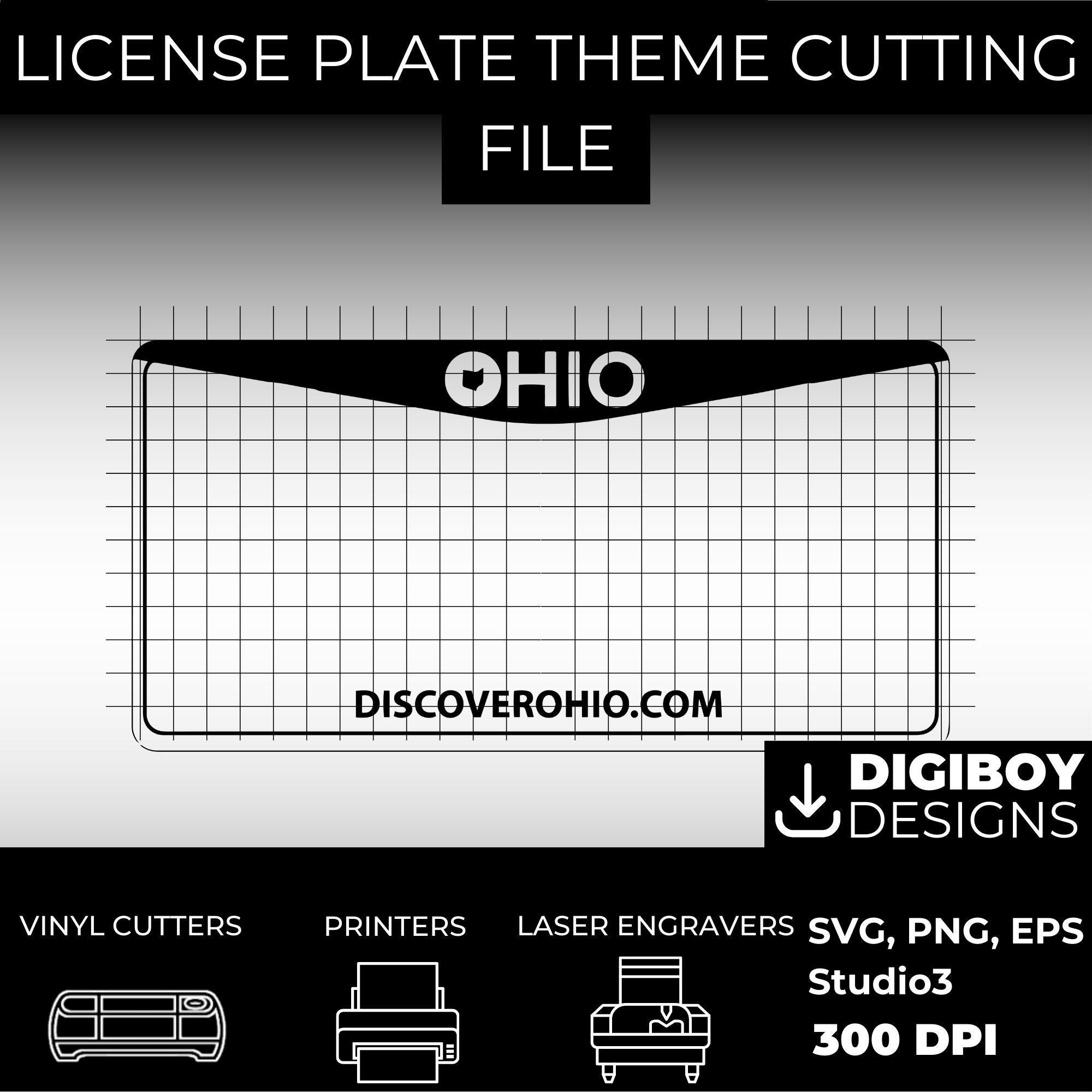 Ohio License Plate Printable Svg Etsy