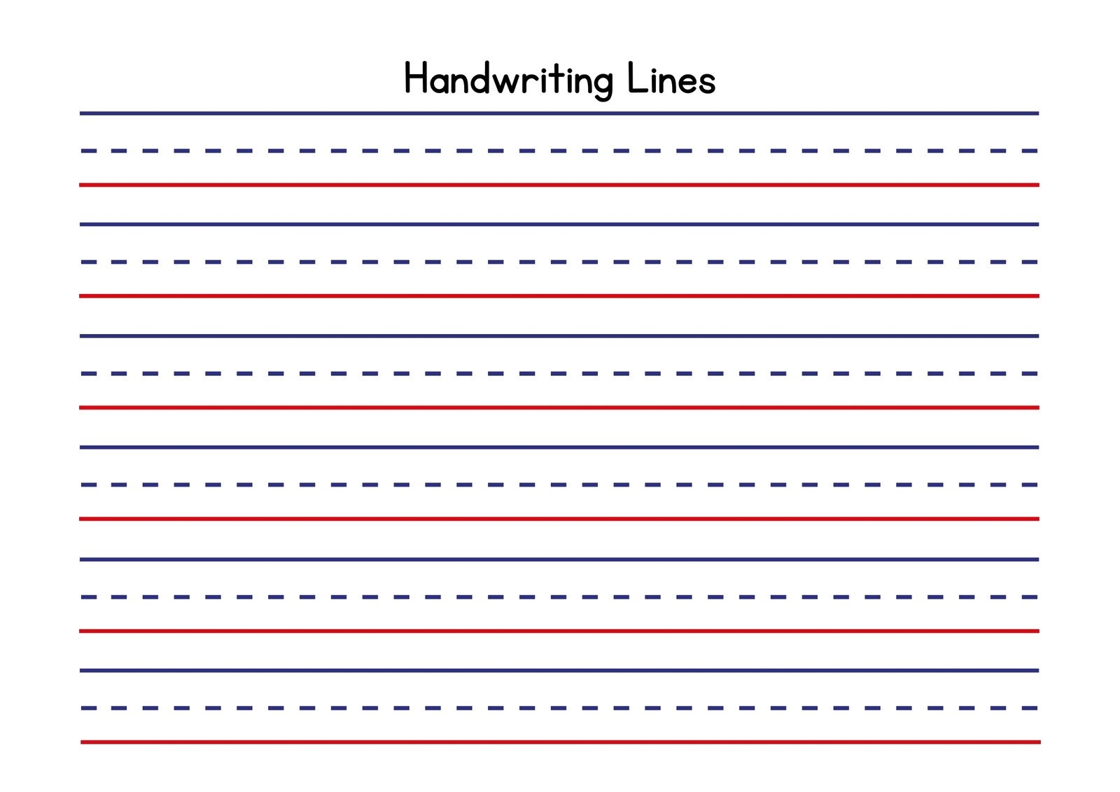 Page 3 Free Custom Printable Handwriting Worksheet Templates Canva