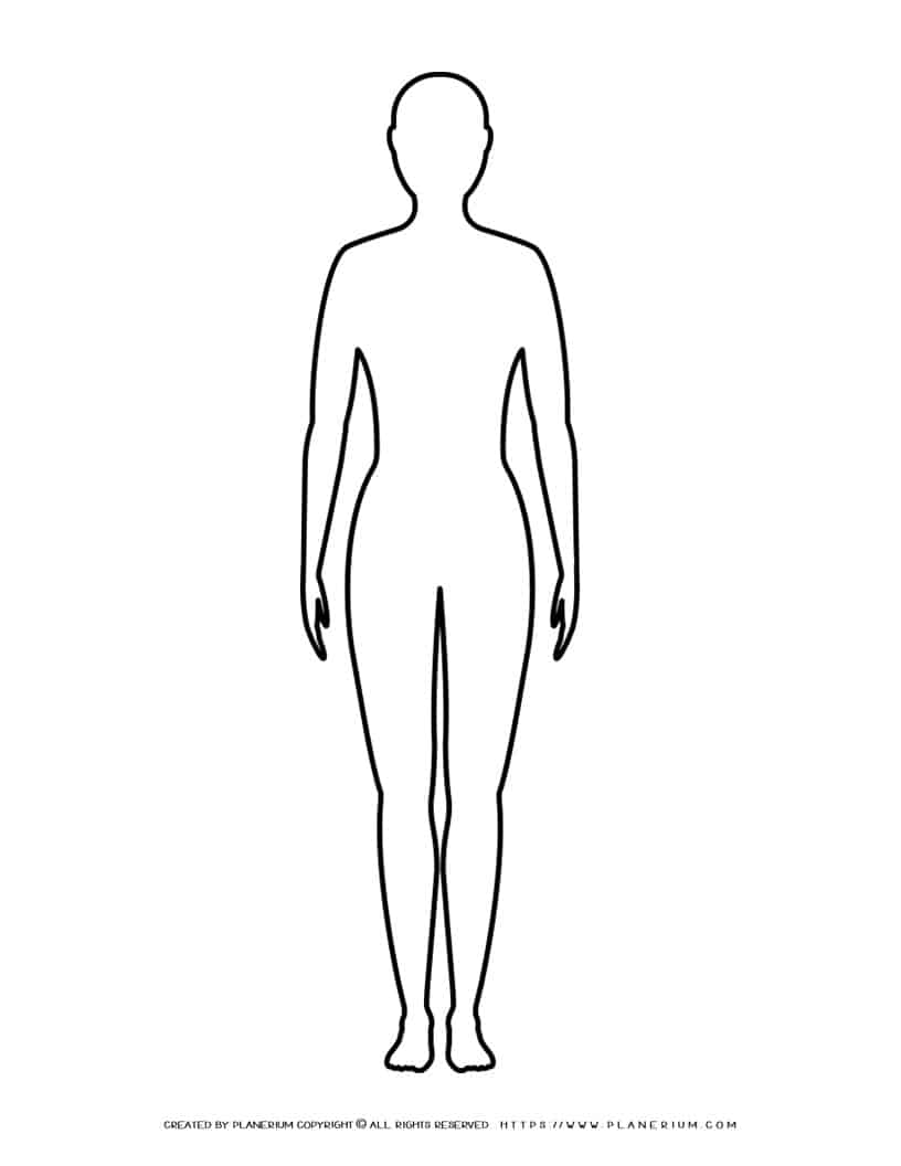 Person Outline Templates Free Printable