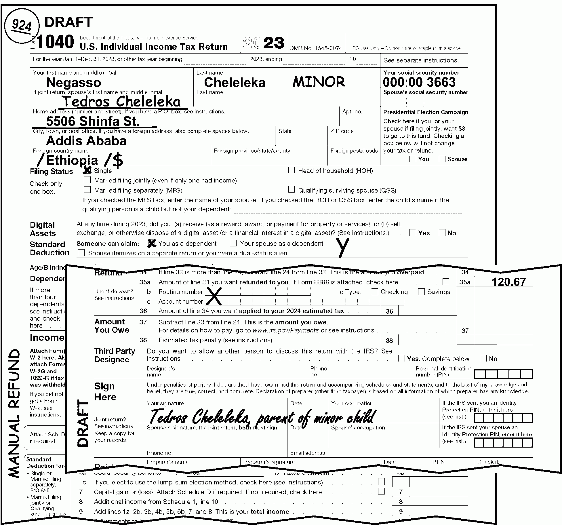 Printable Blank 1040ez Form