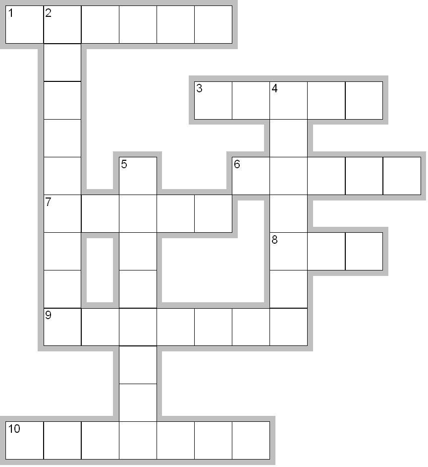 Blank Crossword Puzzle Grids Printable