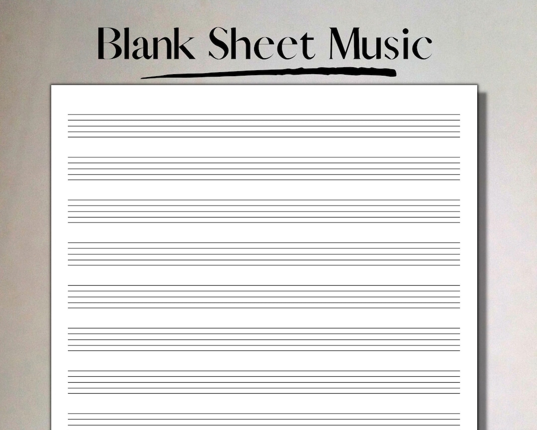 Free Printable Blank Music Sheets For Piano