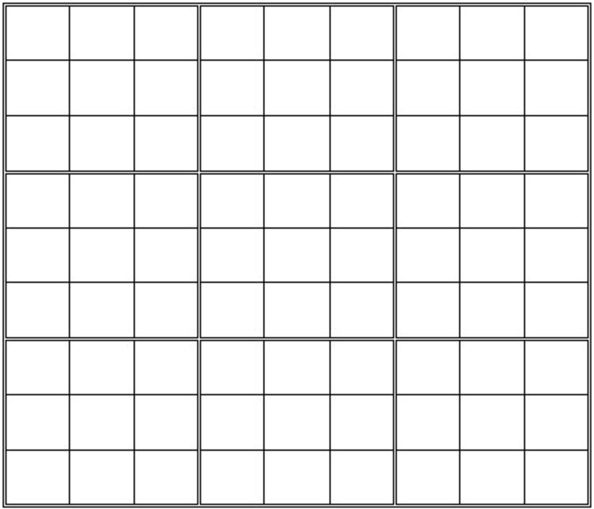Printable Blank Sudoku Grid HubPages
