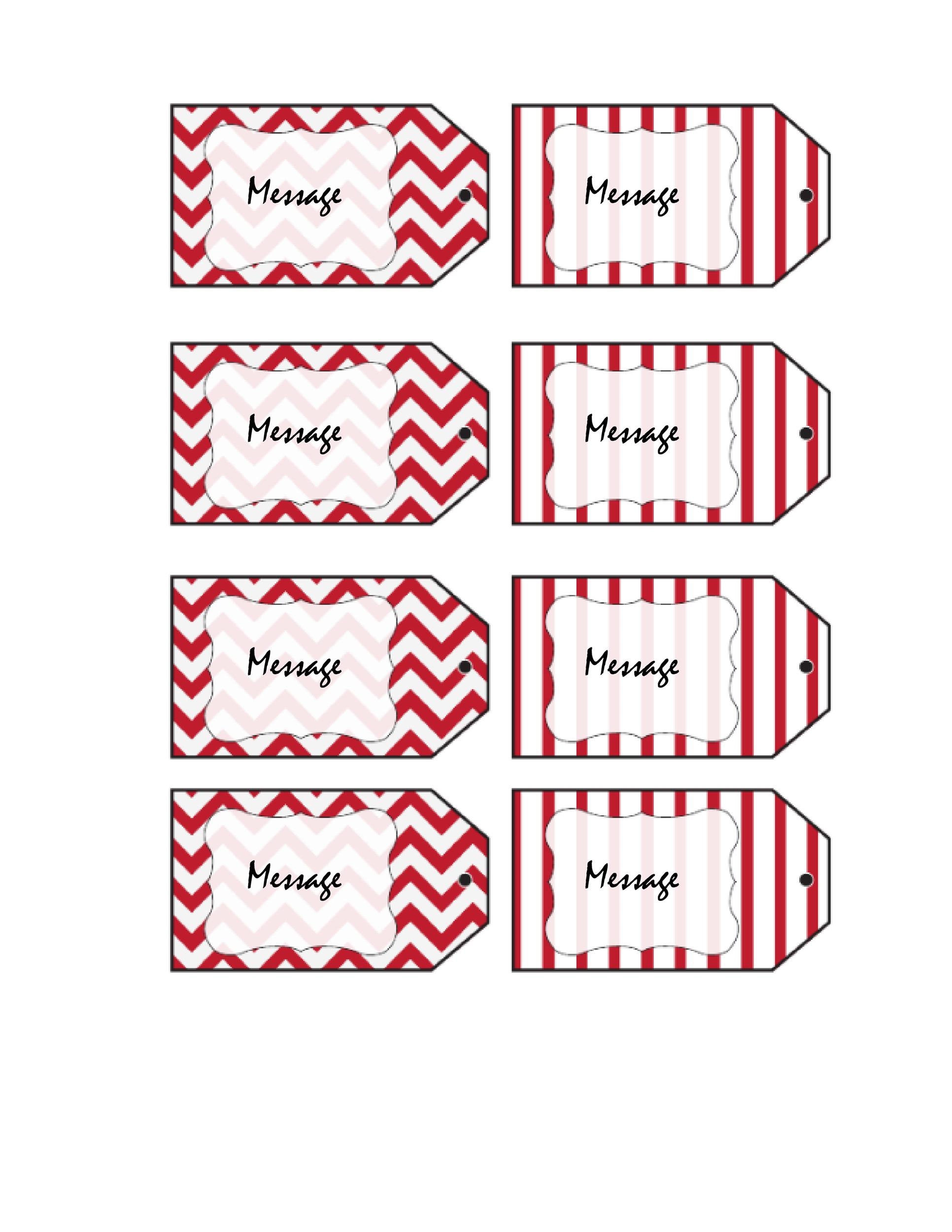 Free Printable Blank Gift Tags Template Free Printable Blank Gift Tags Template