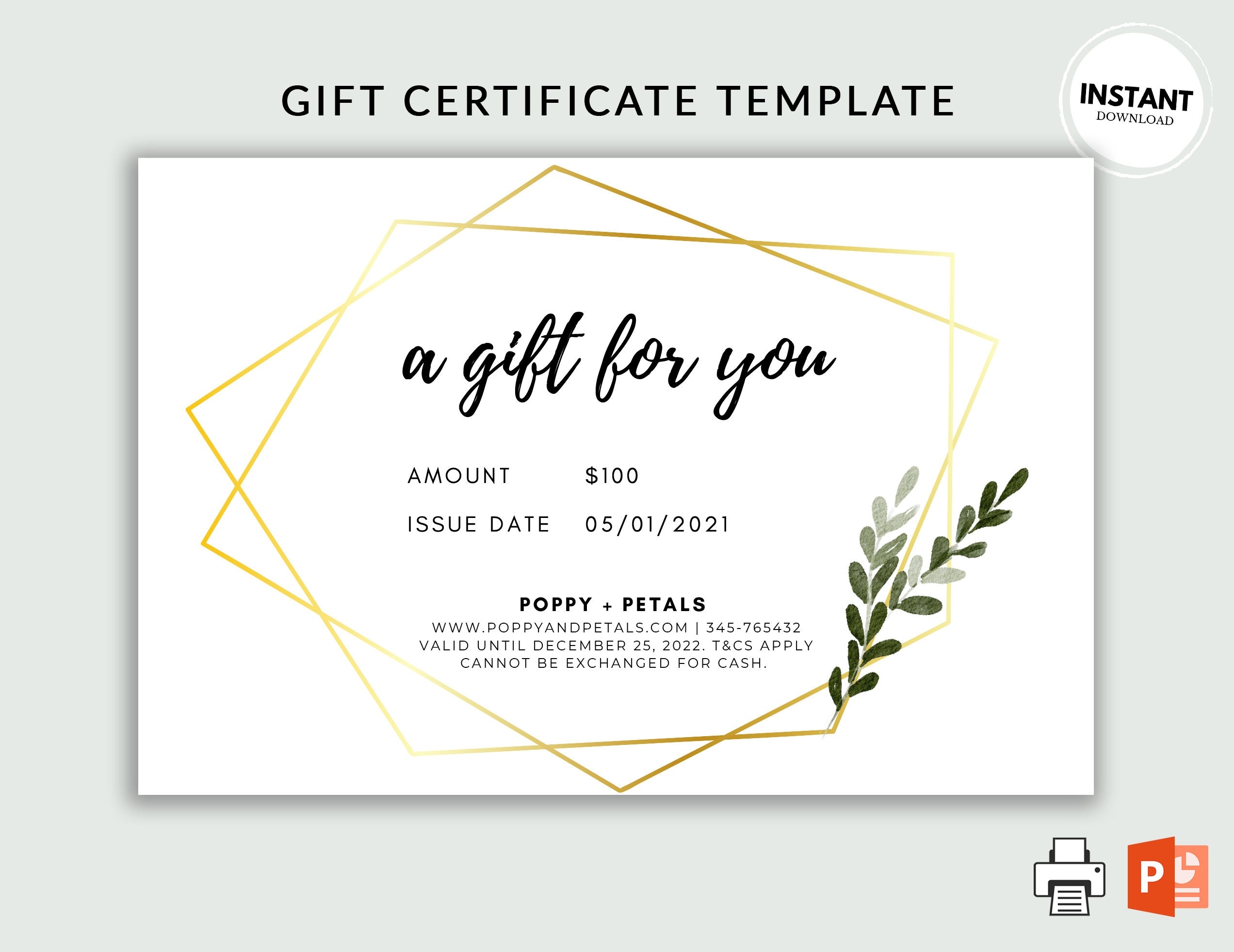 Printable Gift Voucher Template Editable Gift Certificate Template Worksheets Library