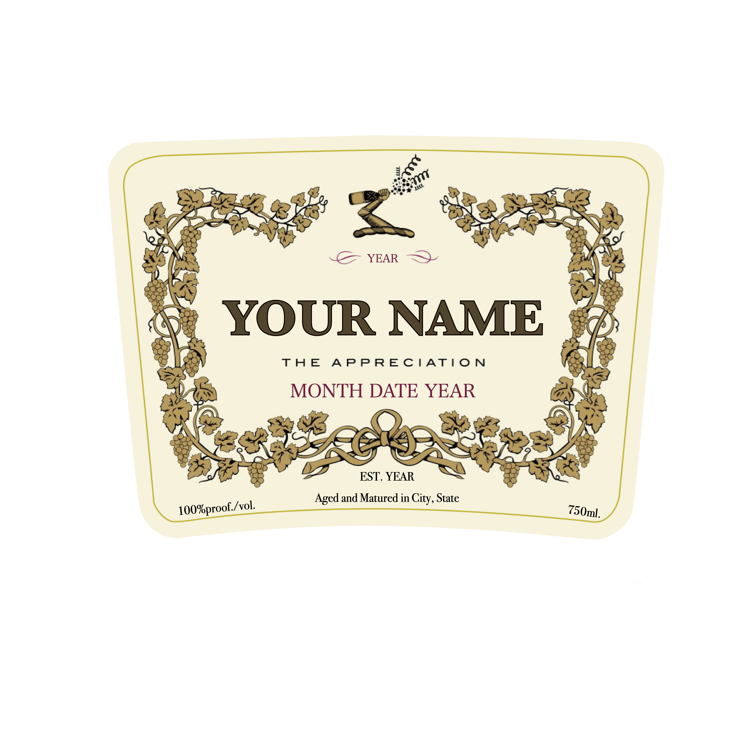 Printable Hennessy Label Png Printable