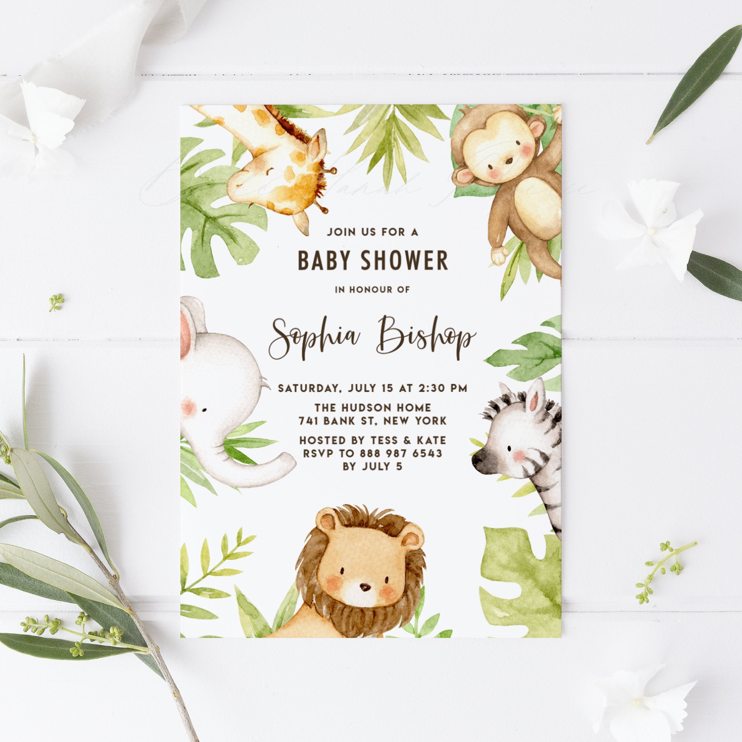 Printable Safari Baby Shower Invitation Template Cute Watercolor Safari Animals Invite Jungle Baby Shower Evite Editable Invite SF87 Etsy Printable Safari Baby Shower Invitation Template Cute Watercolor Safari Animals Invite Jungle Baby Shower Evite Editable Invite SF87 Etsy
