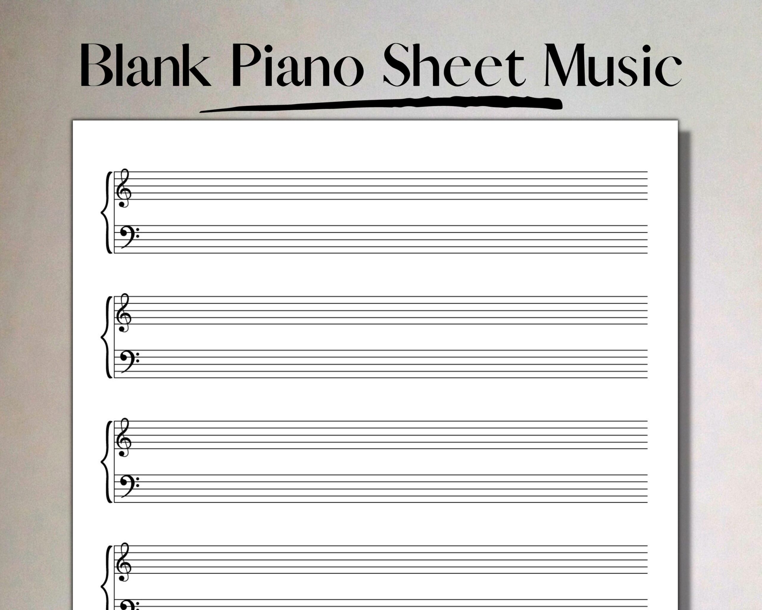 Free Printable Blank Sheet Music