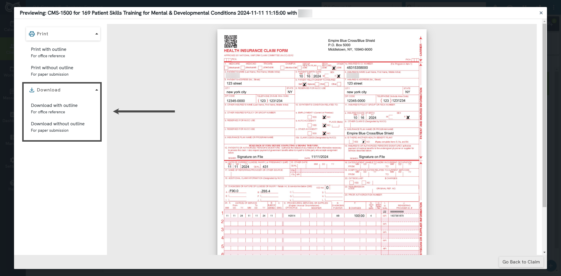 Blank Printable Cms 1500 Claim Form