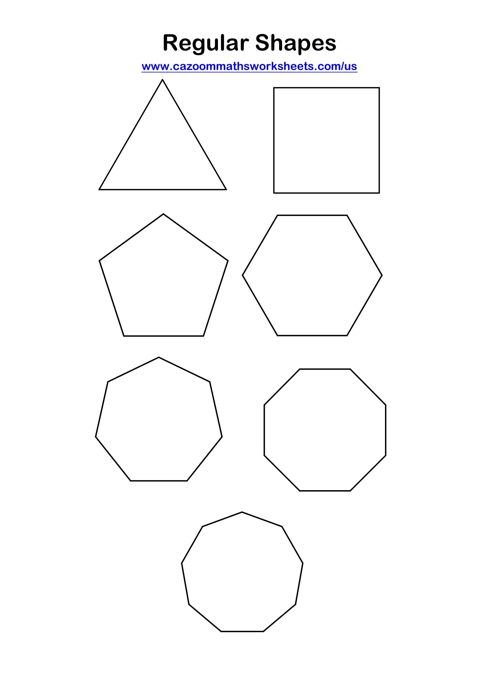 Regular Shapes FREE Teaching Resources