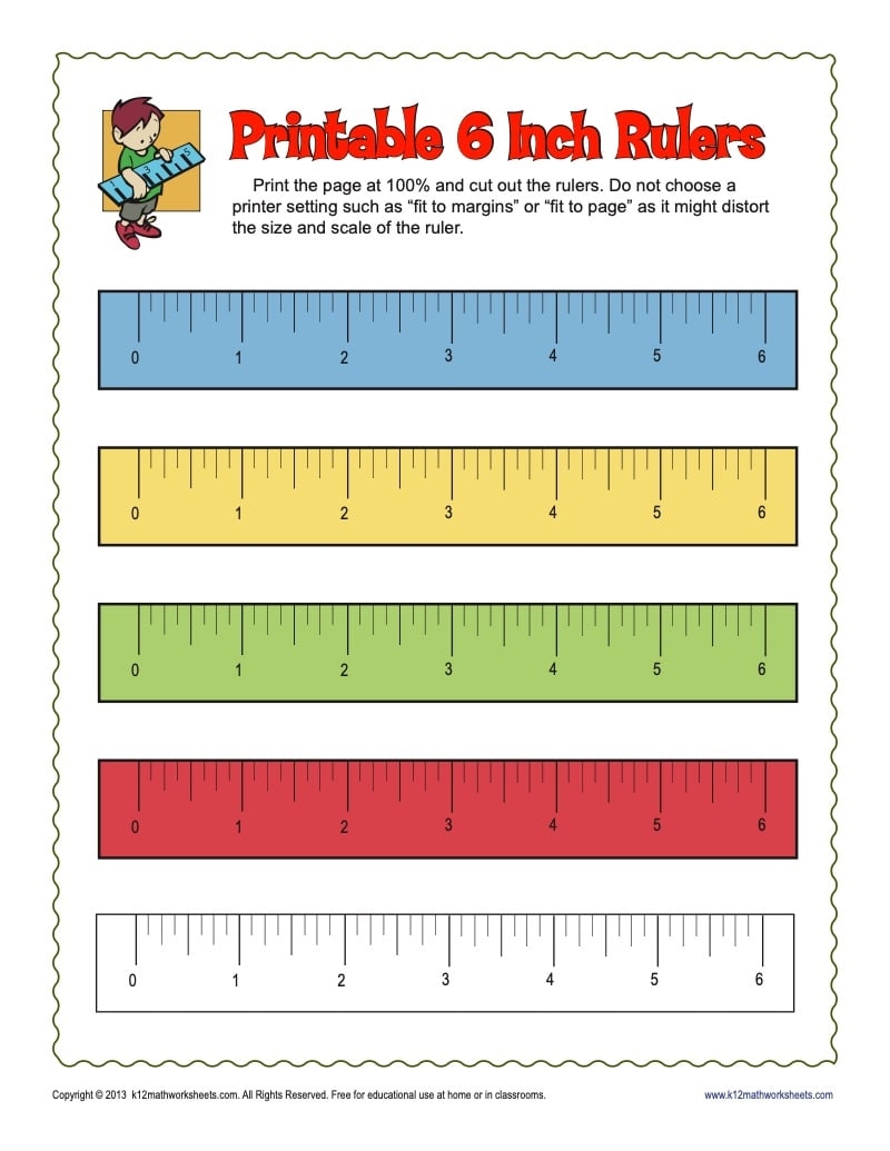 Blank Ruler Template Printable