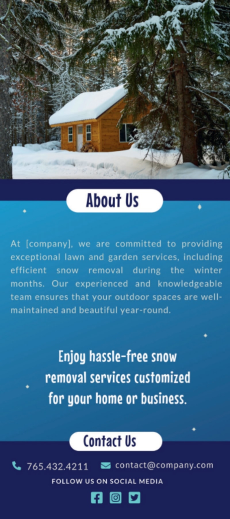 Snow Removal Flyer Template MyCreativeShop