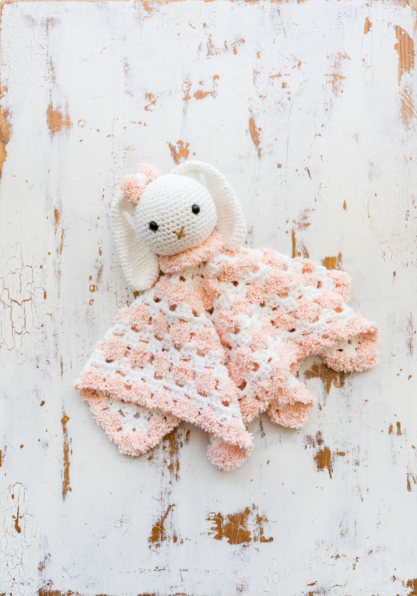 Snuggly Crochet Bunny Baby Lovey Sewrella