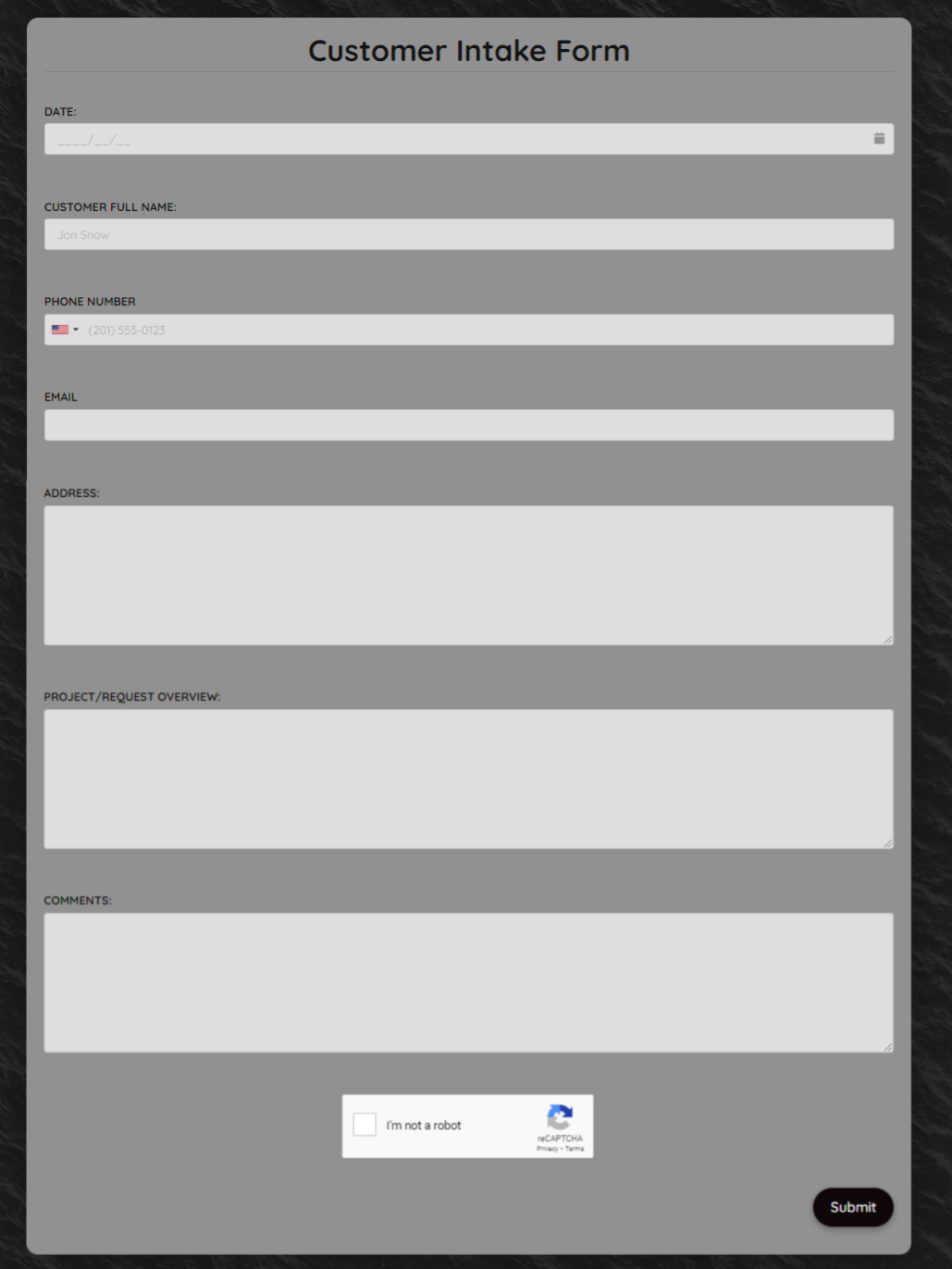 Standing Order Form Template Formplus