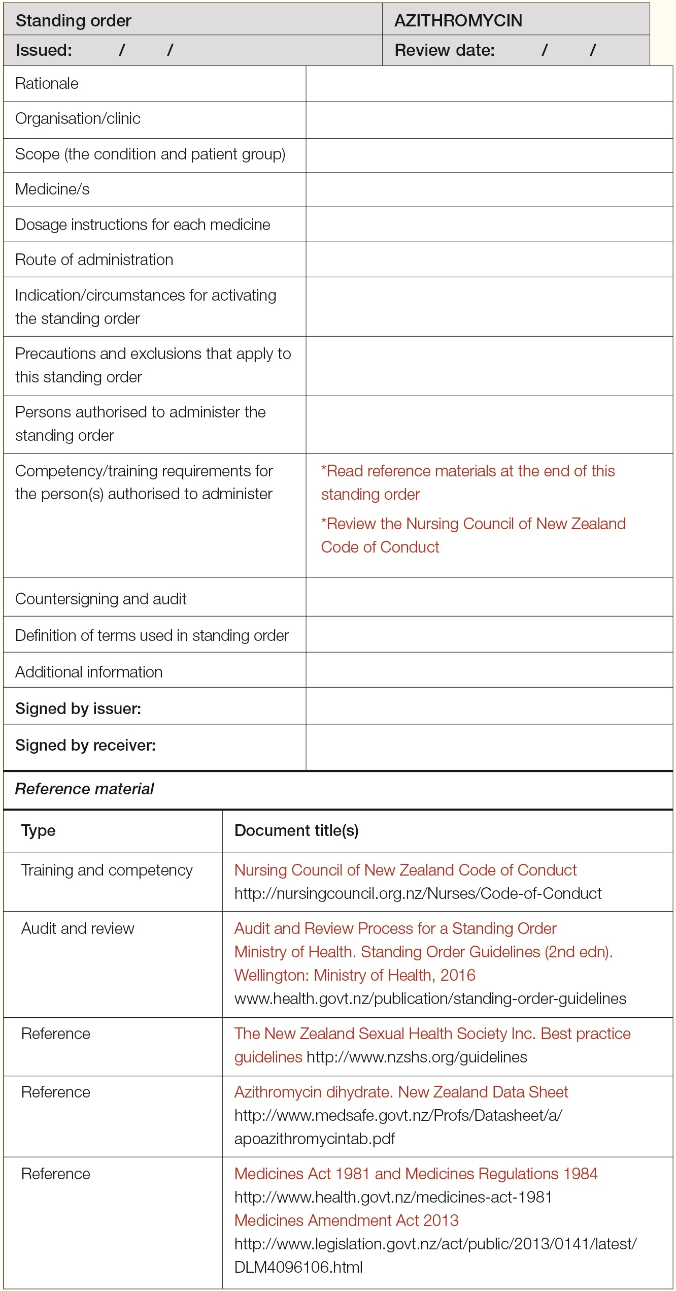 Standing Orders Role Is Important While Waiting For Nurse Prescribing New Zealand Doctor