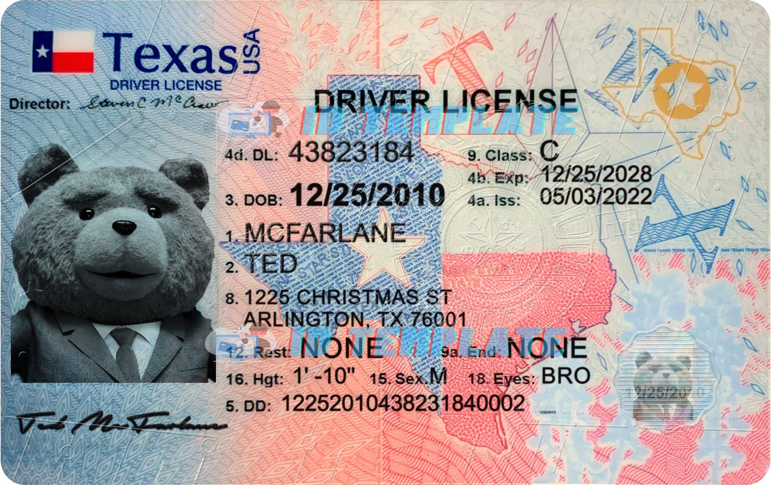 Texas Driving License PSD Template New 1200DPI Driving License Template Texas Driving License PSD Template New 1200DPI Driving License Template