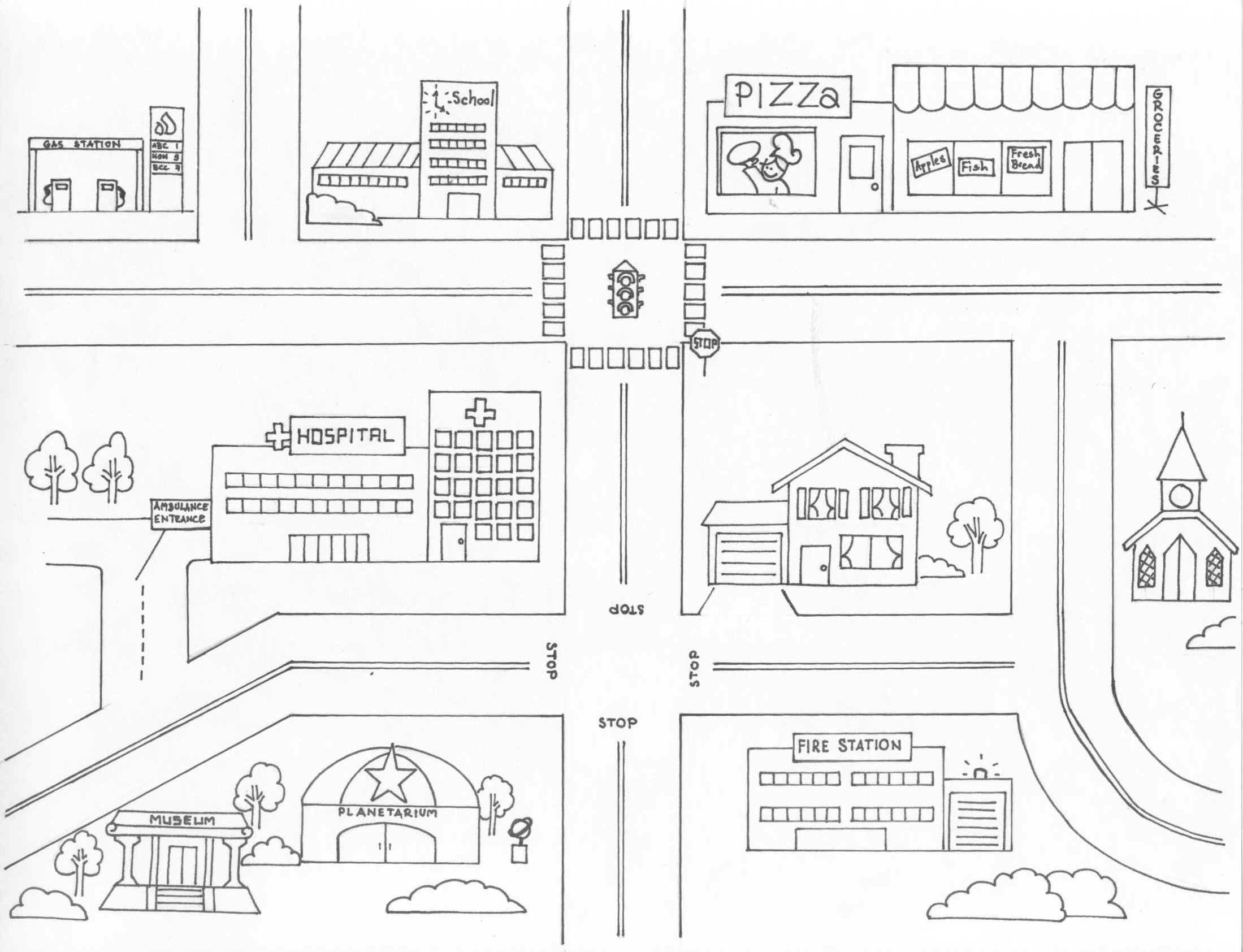 Town Map For Kids