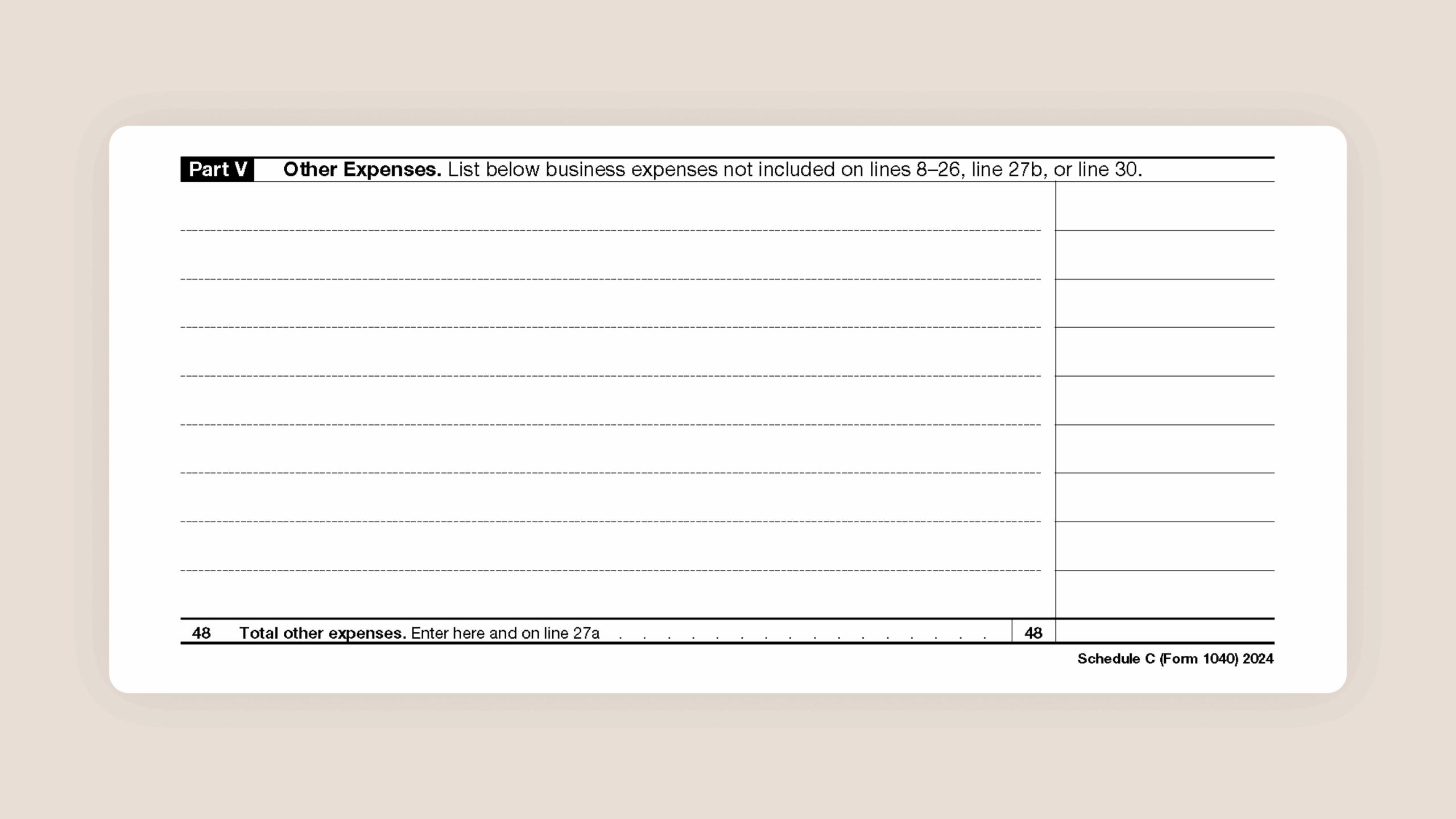 Blank Schedule E Printable Form