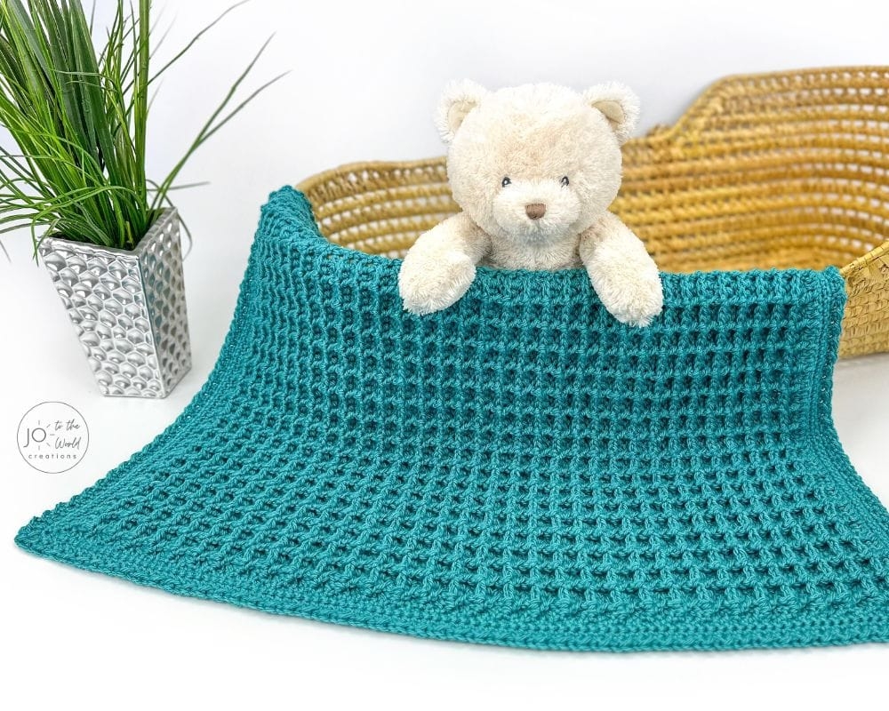 Waffle Stitch Blanket Free Crochet Pattern Jo To The World Creations