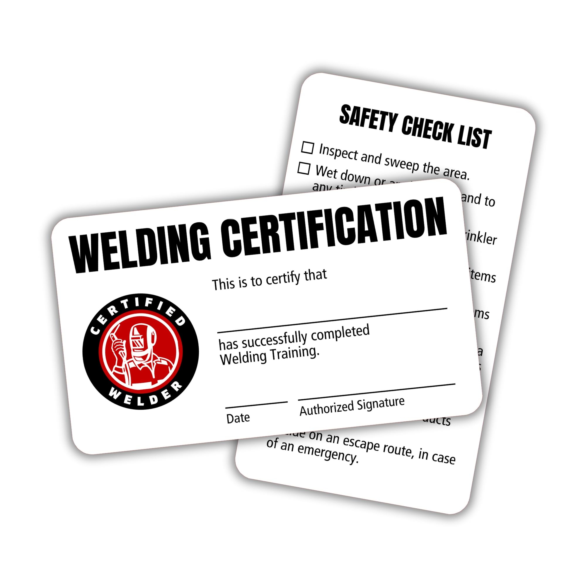 Printable Blank Welding Certificate